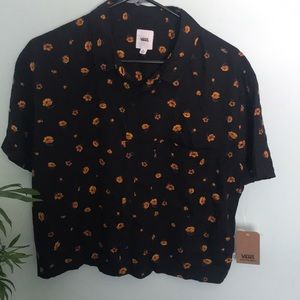 Vans button down floral shirt!